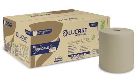 6x155m ECONATURAL ROLL TOWEL 2PLY 155 ID