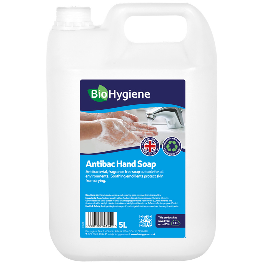 BioHygiene Antibacterial Hand Soap (Unfragranced) 5L