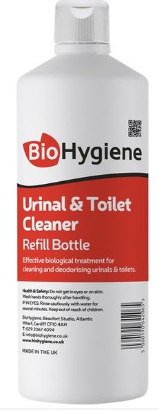 BioHygiene Urinal & Toilet Cleaner Refill Bottle 1L