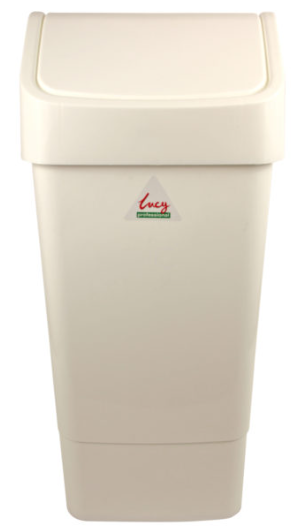 Lucy Swing Top Bin White
