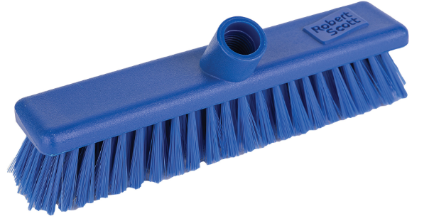 Washable Broom Head Coloured Stock 30cm Stiff - Blue