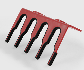 H/B RED OVERMOULDED HANGER 206mm BRACKET