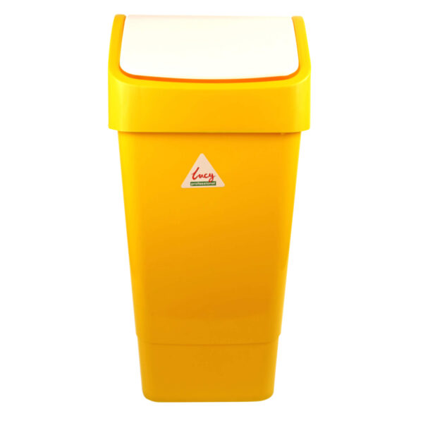 Lucy Swing Top Bin Yellow