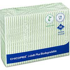 x500 GREEN CHICOPEE J CLOTH PLUS 1/4 FOLD