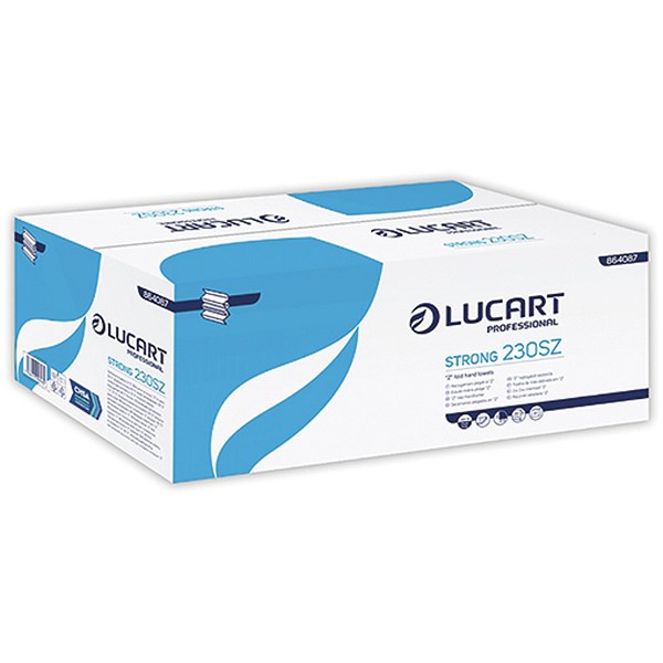 x3000 LUCART WHITE 2PLY H/T STRONG Z FOLD