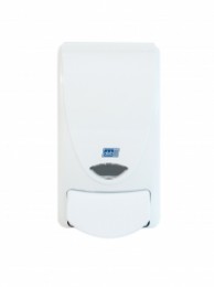 DISPENSER WHITE 1LTR BLACK LOGO WHB1LDS