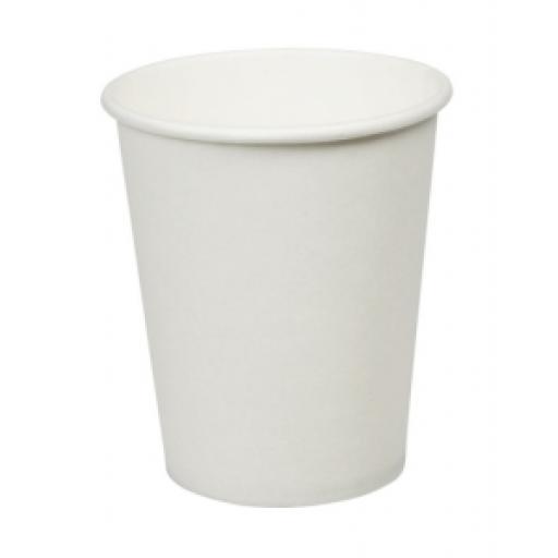 x1000 7oz WHITE HOT PAPER CUP SINGLE WALL
