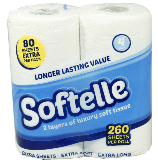 SOFTELLE LUXURY TOILET ROLL X40 2PLY WHITE
