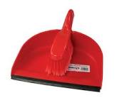 Professional Dustpan & Brush Set Stiff - Red