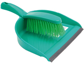 Professional Dustpan & Brush Set Stiff - Green