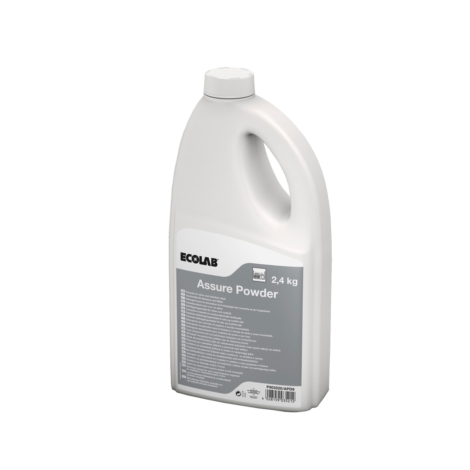 6x2.4kg ECOLAB ASSURE POWDER CUTLERY