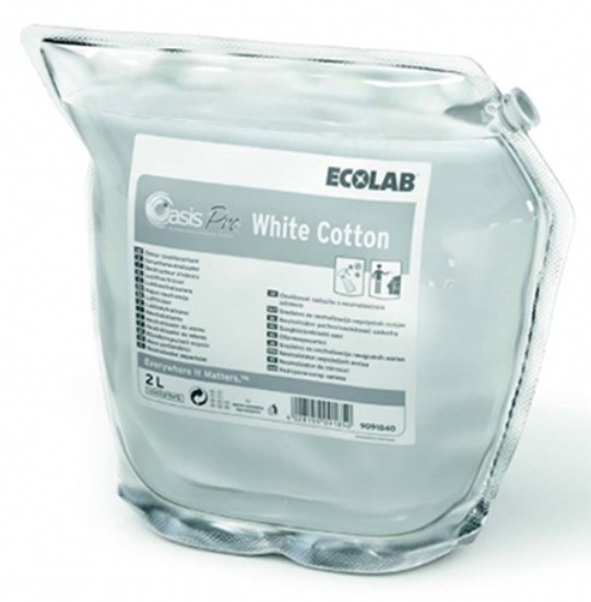 2x2L ECOLAB OASIS PRO WHITE COTTON FABRIC