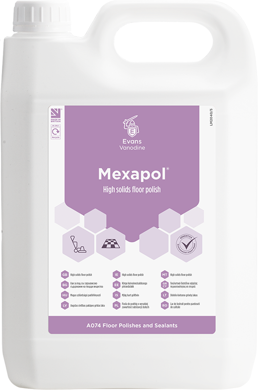 2x5L MEXAPOL FLOOR POLISH HIGH SOLIDS