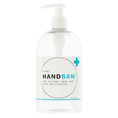 6x500ml HANDSAN 70% ALCOHOL BASED HAND