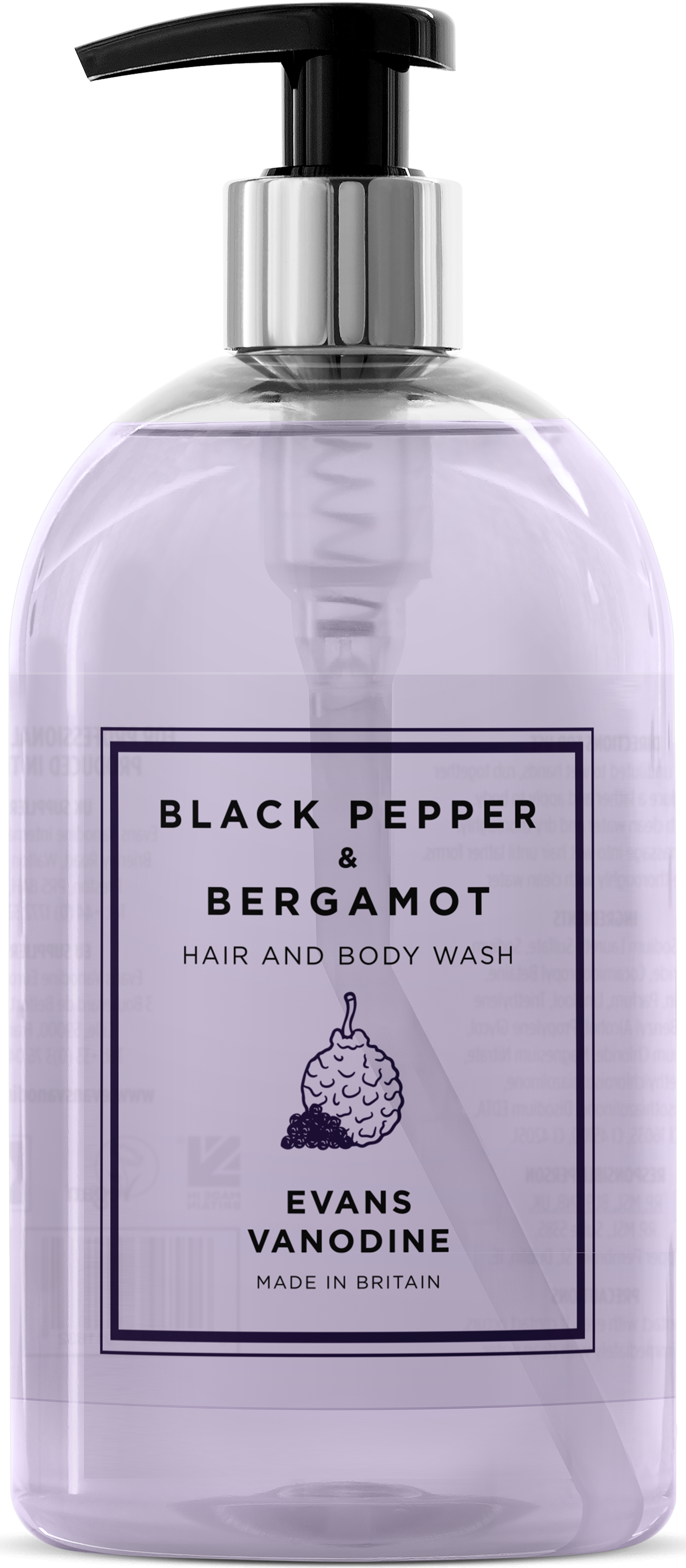 6x500ml BLACK PEPPER+BERGAMOT HAIR+BODY