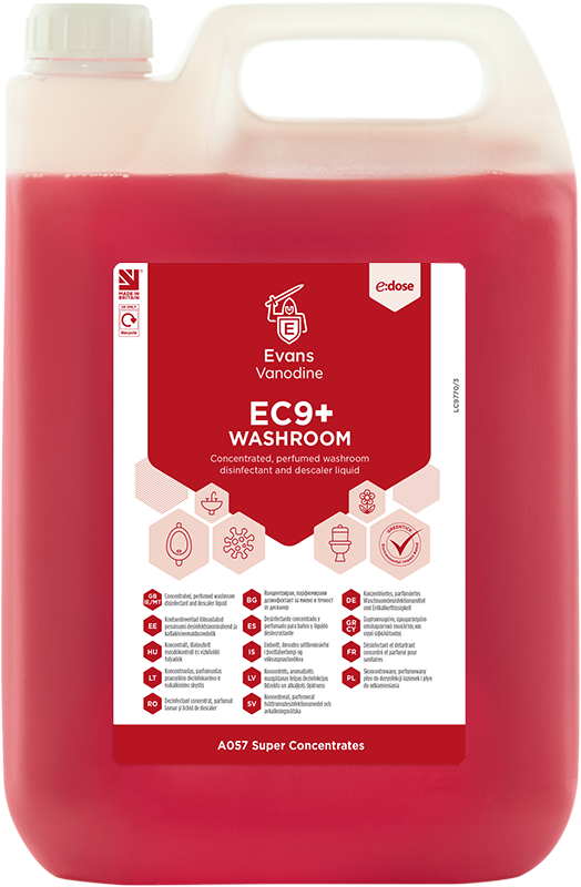 2x5L E-DOSE RED EC9 WASHROOM BACTERICIDAL