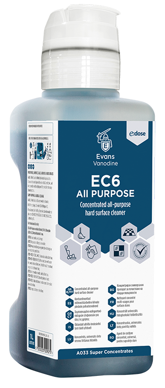 4x1L E-DOSE BLUE EC6 ALL PURPOSE INTERIOR