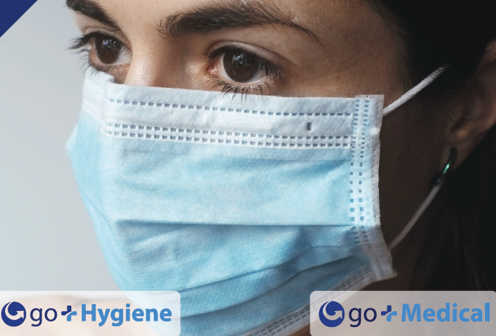 x50 TYPE 11R  3PLY FACE MASK BLUE SINGLE