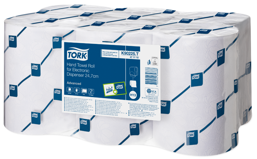 H13 WHITE 2PLY ELECTRONIC ROLL TOWEL