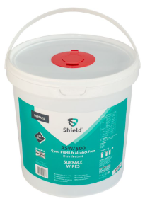 x500 SHIELD DISINFECTANT SURFACE WIPE PHMB