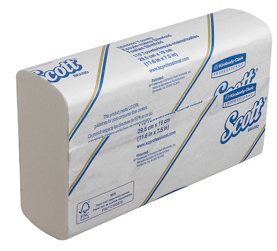 Scott Slimfold Hand Towels  1ply White