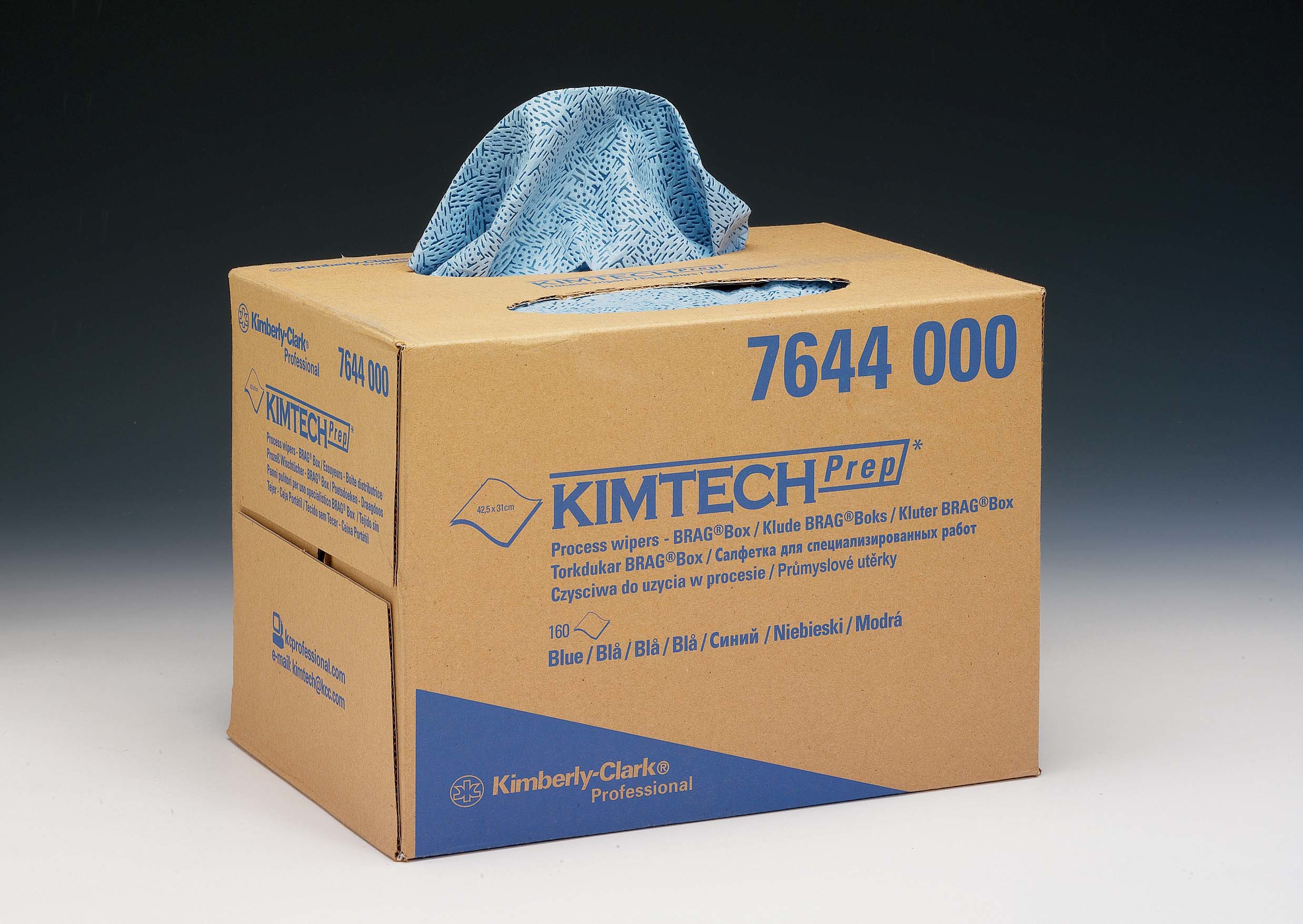 x160s BLUE KIMTECH PROCESS WIPERS BRAG