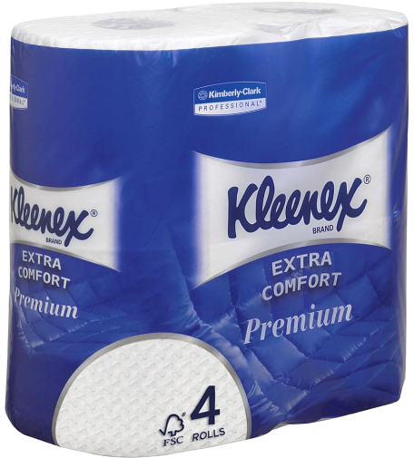 24x160s KLEENEX EXTRA COMFORT T/ROLL 4PLY