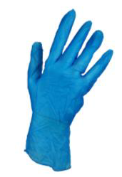 TBD# x1000 LRG BLUE VINYL POWDERED GLOVES