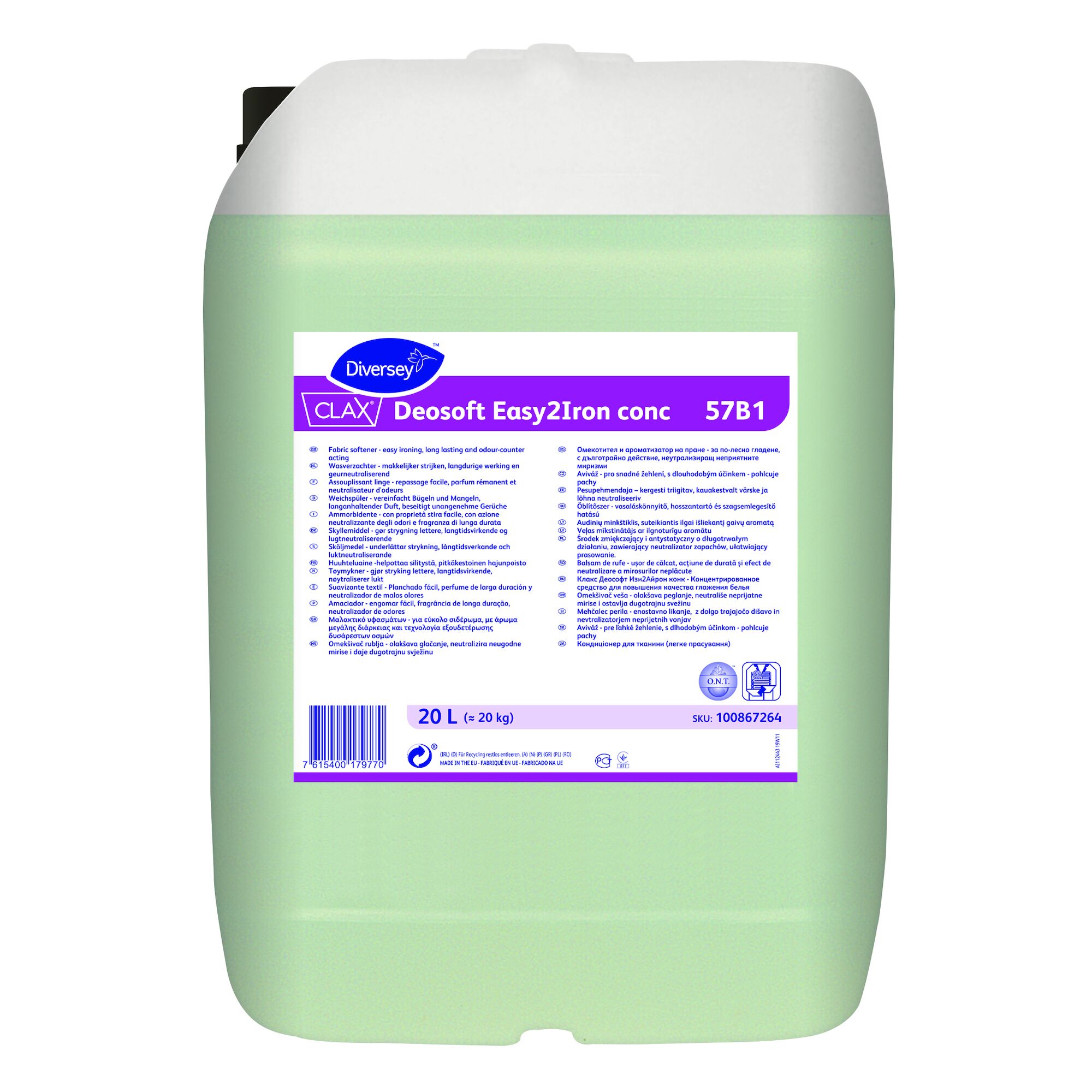 20Ltr CLAX DEOSOFT EASY2IRON CONC. 57B1