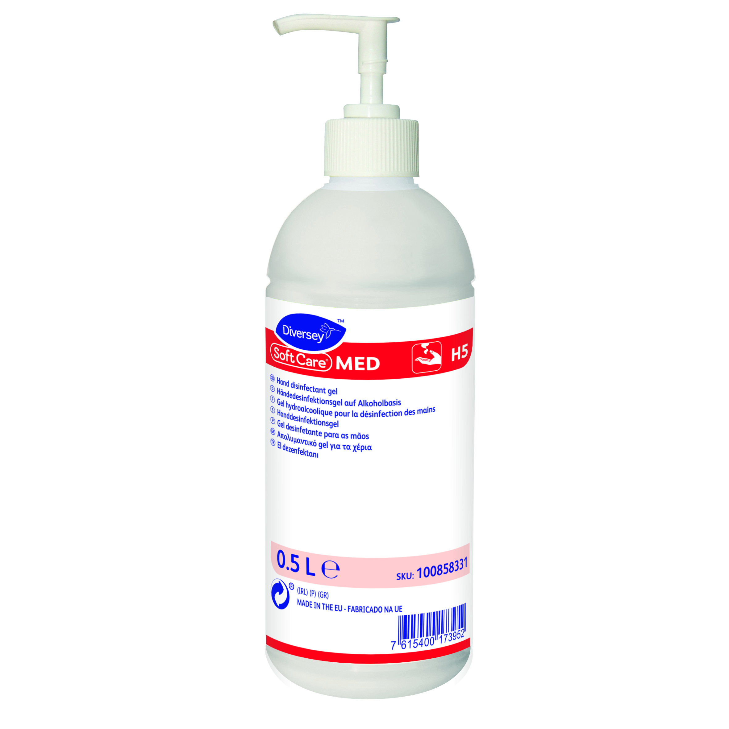 6x500ml SOFT CARE MED H5 ALCOHOL HAND