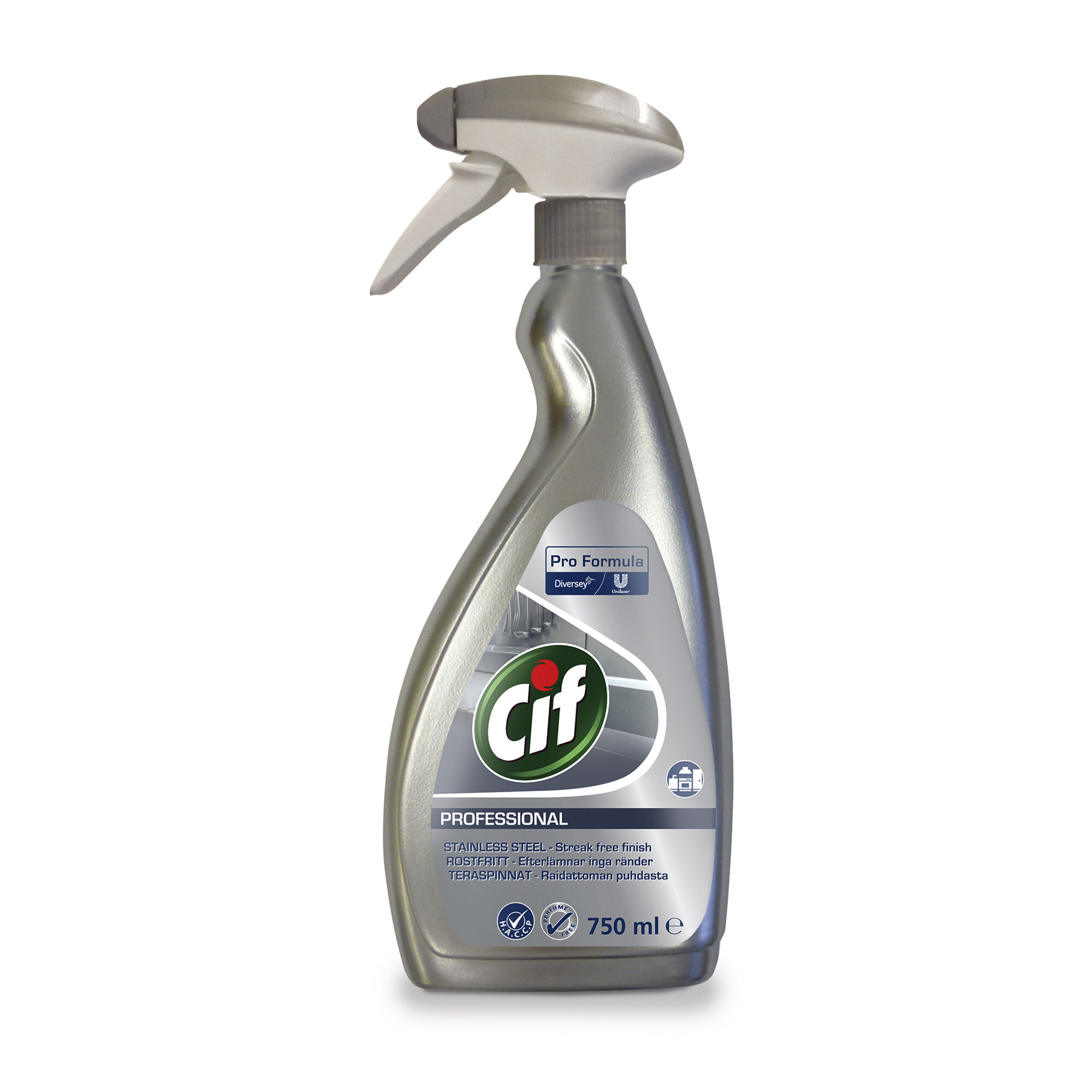 6x750ml CIF STAINLESS STEEL+GLASS PRO