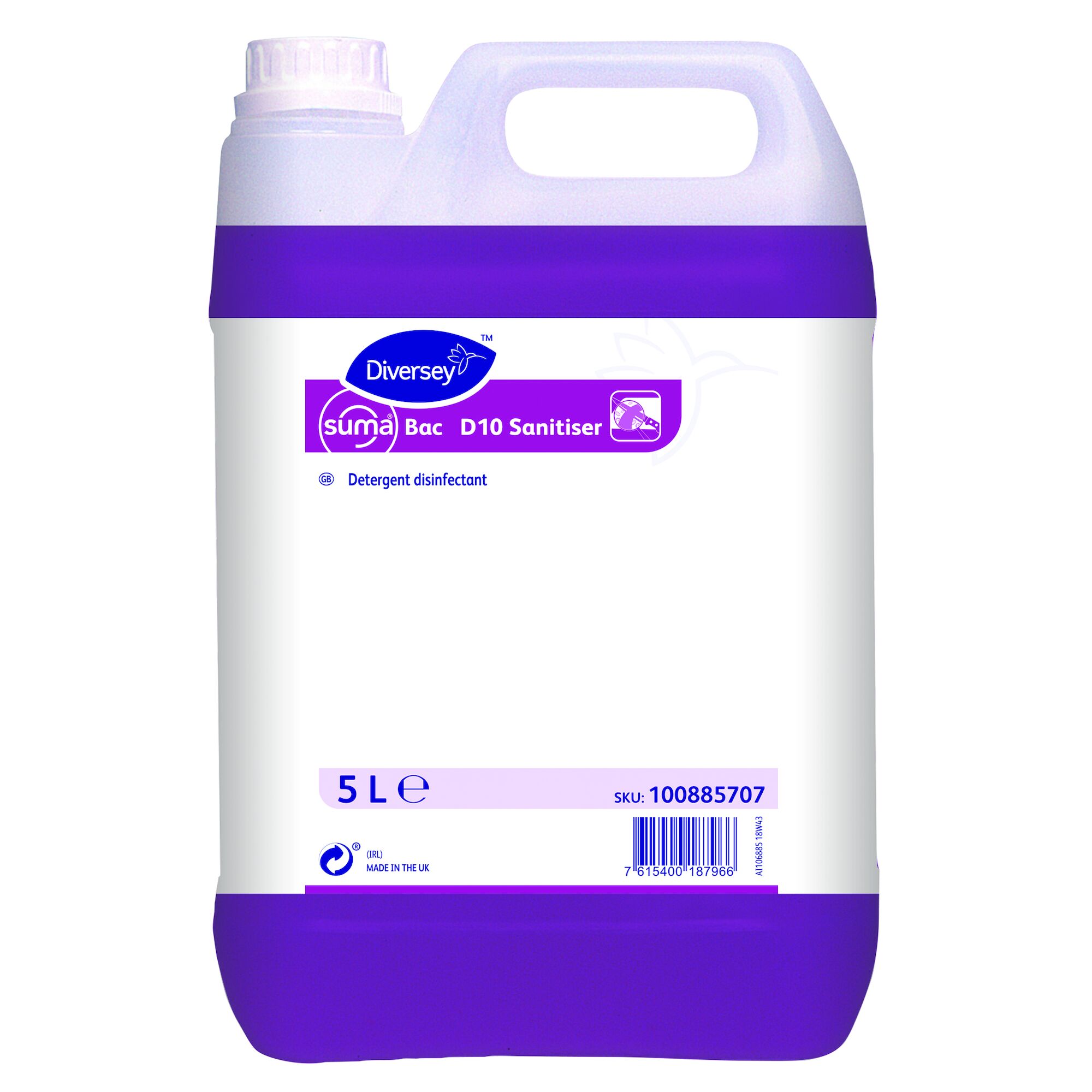 2x5L SUMA BAC D10 SANITISER DISINFECTANT