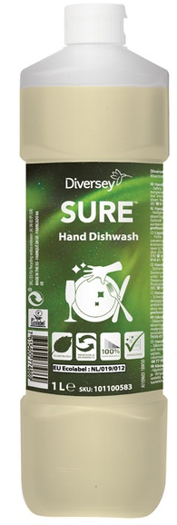 6x1L SURE HAND DISHWASH DETERGENT W207