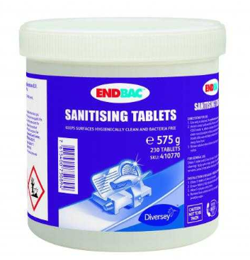 x1380 TABS ENDBAC SANITISING TABLETS