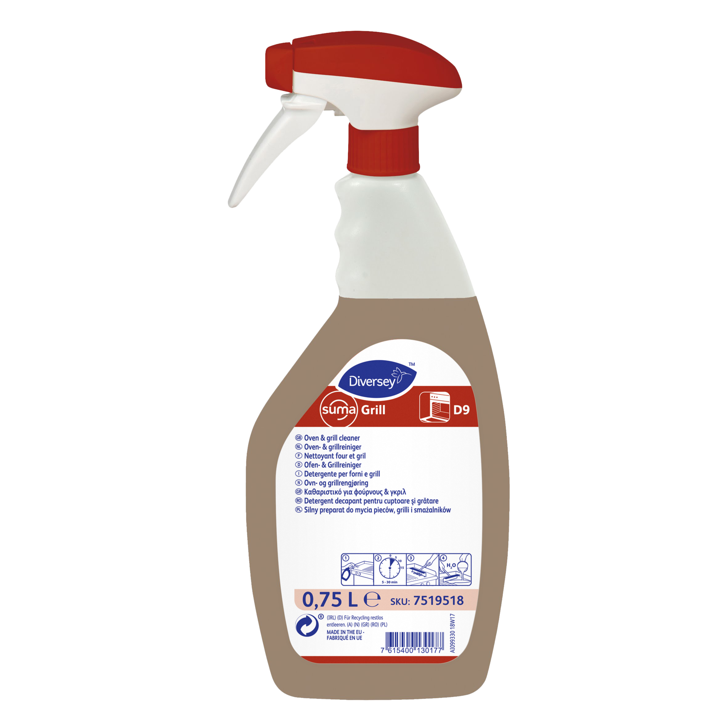 6x750ml SUMA GRILL D9 RTU OVEN+GRILL