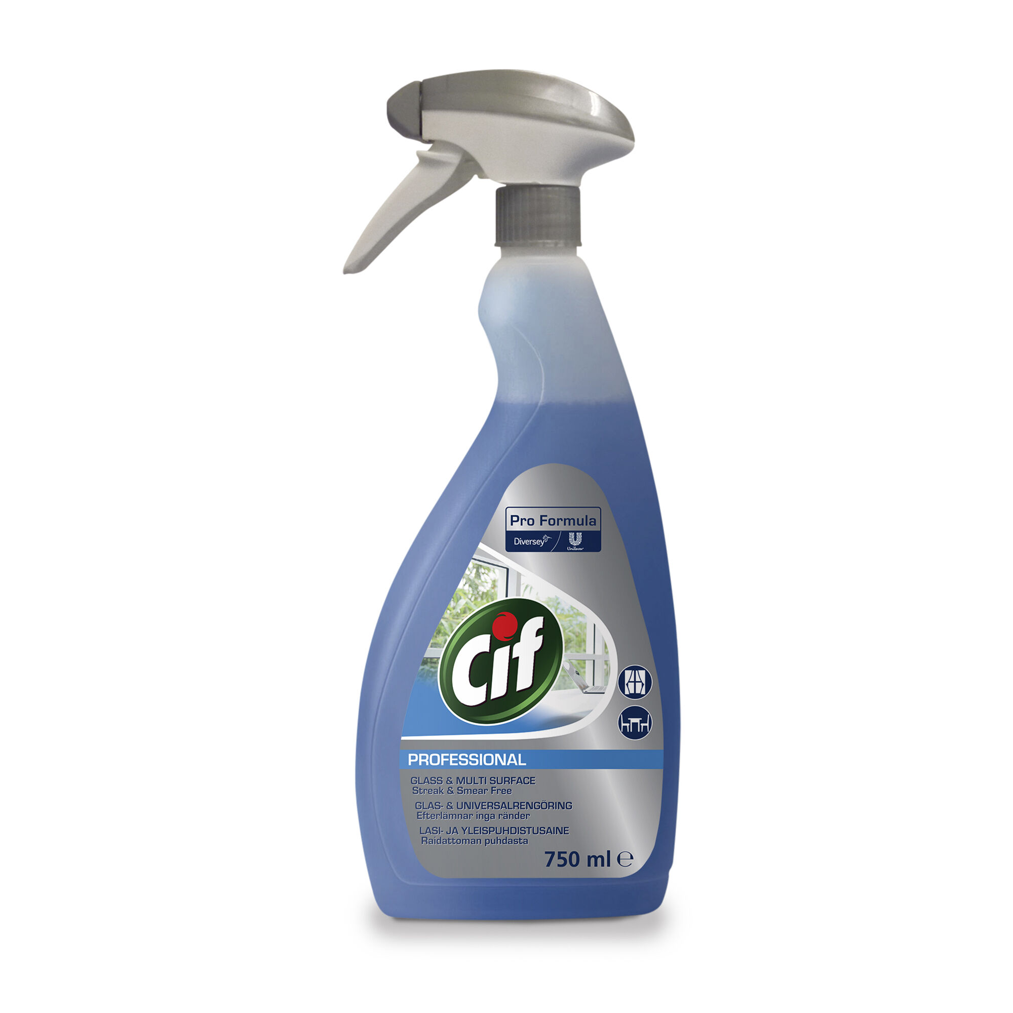 6x750ml CIF GLASS+MULTI SURFACE CLEANER