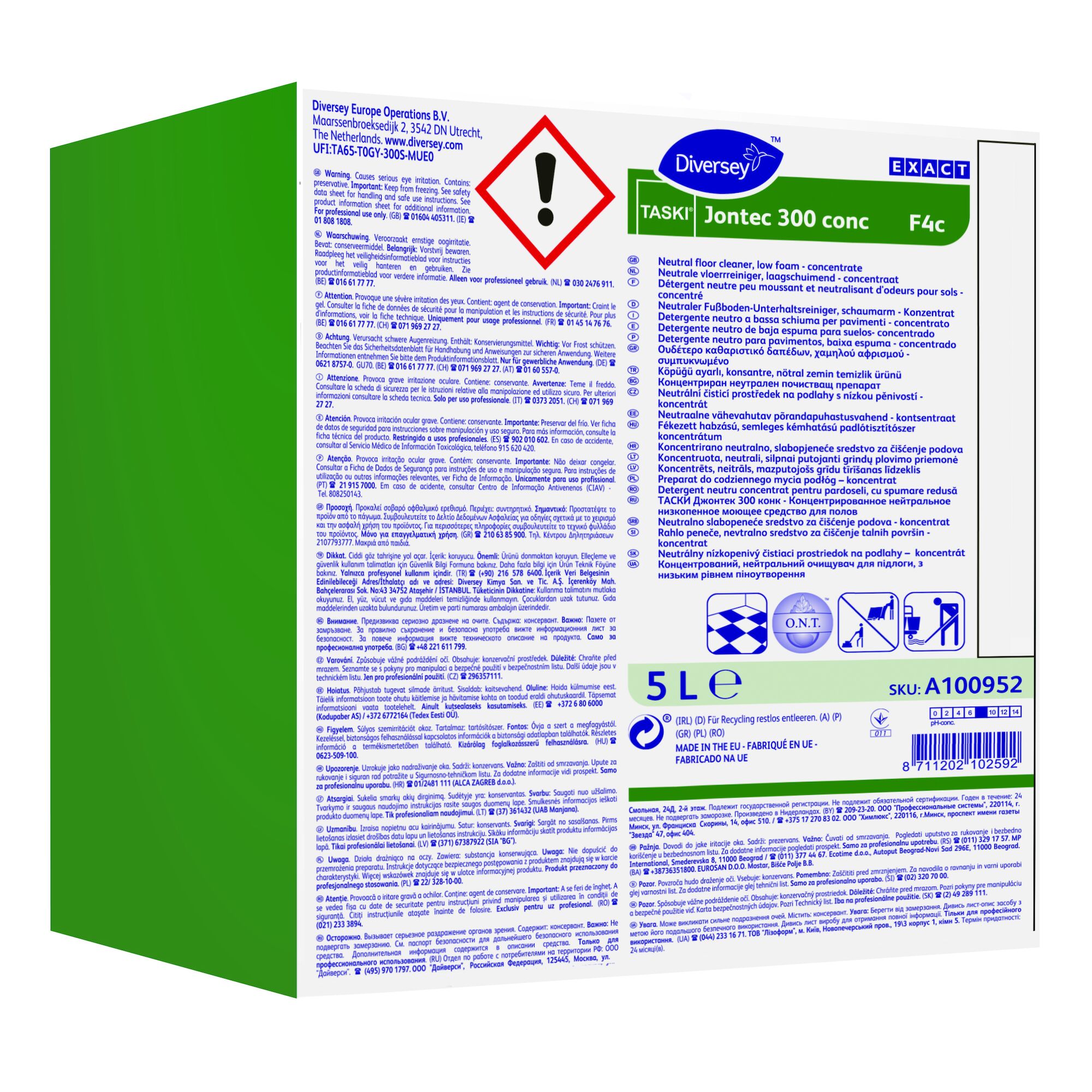 5Ltr JONTEC 300 CONC F4c CUBE