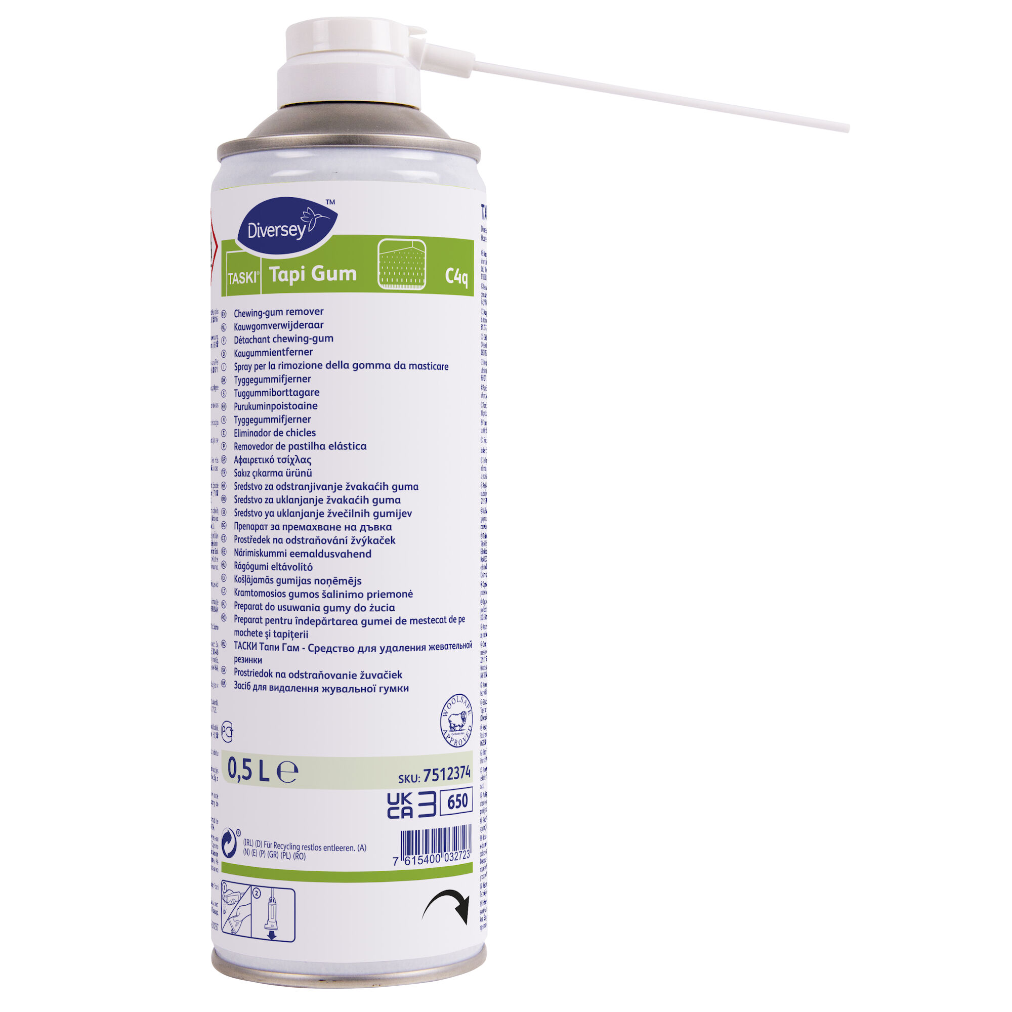 6x500ml TASKI TAPI GUM C4q FREEZE SPRAY