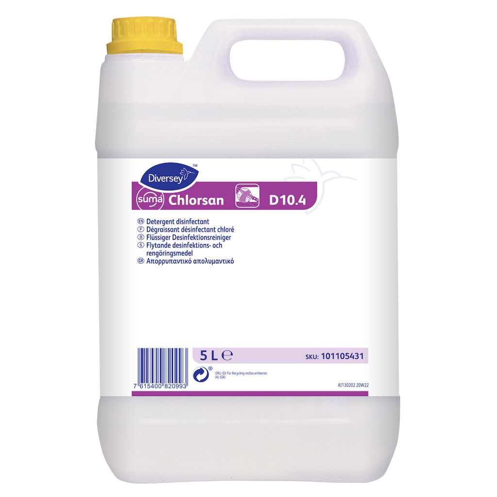 2x5L SUMA CHLORSAN D10.4 W1303 DETERGENT