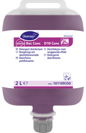 3x2L SUMA BAC D10 CONC W2237 SANITISER