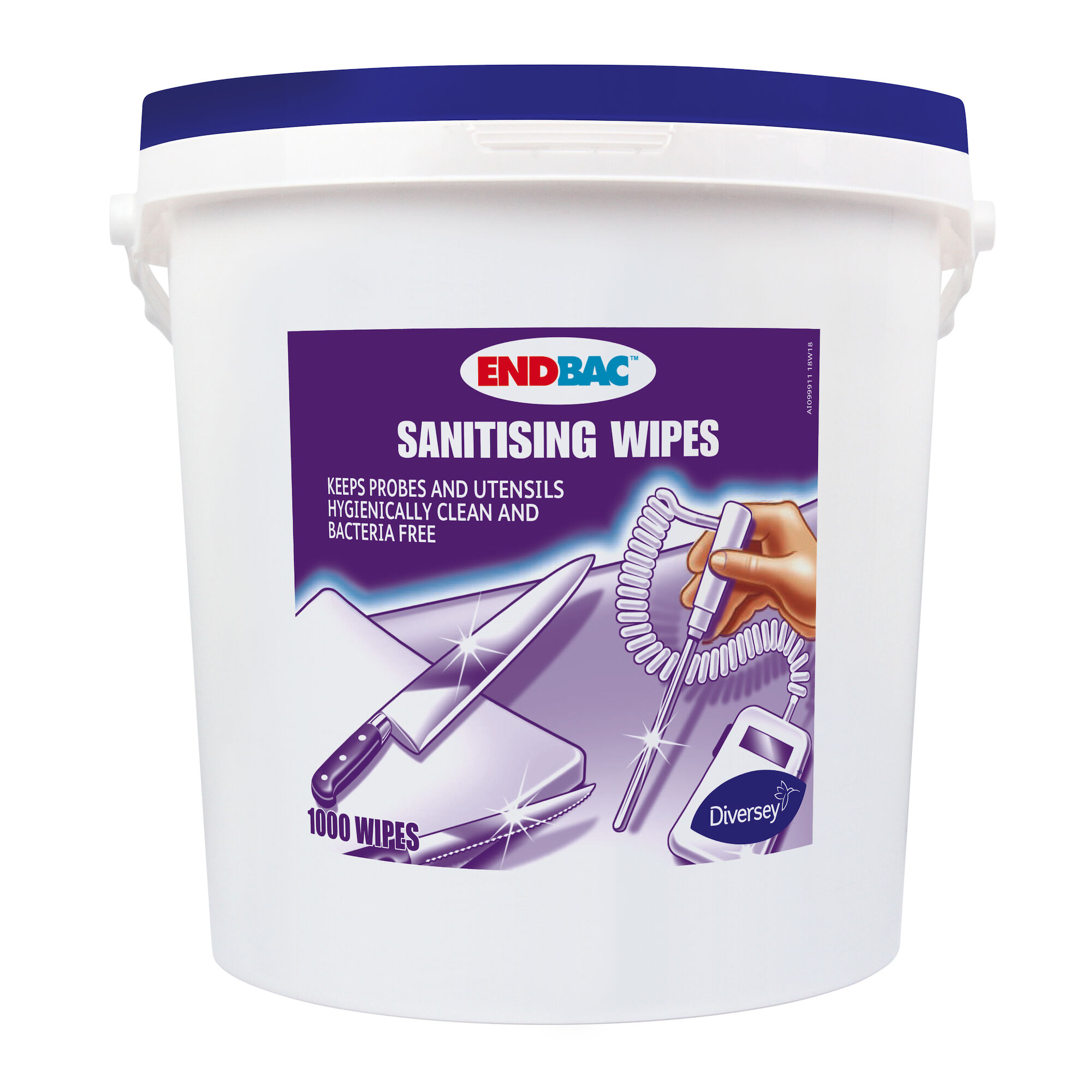 x1000s ENDBAC SANITISING WIPES FOR HARD