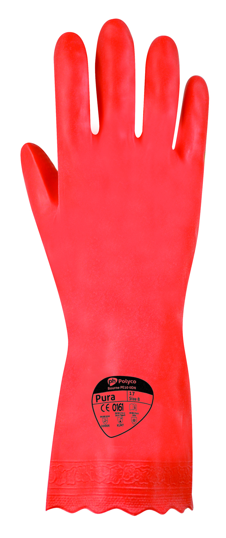 SINGLE* POLYCO PURA RED NITRILE LRG GLOVE