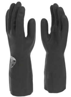 x12 GLOVES BLACK HEAVYWEIGHT LRG CHEMICAL