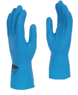 x12 GR03 BLUE MED size8 HOUSEHOLD GLOVES