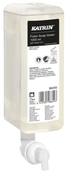 6x1Ltr KATRIN FOAM SOAP GREEN