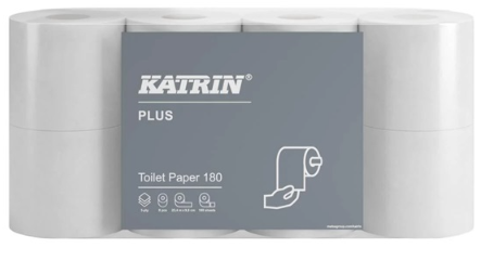56x180s KATRIN PLUS TOILET ROLL 3PLY