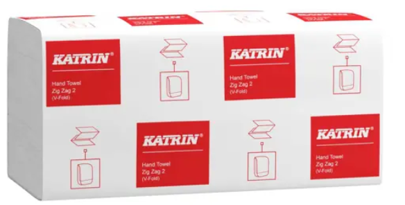 x4000 KATRIN V FOLD H/T ZIG ZAG WHITE 2PLY