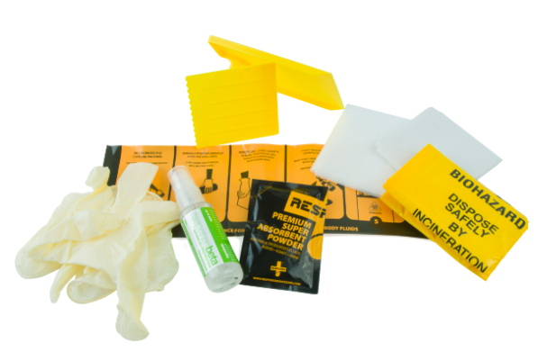 RESPONSE BODY SPILL REFILL KIT gloves/
