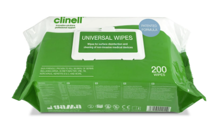 6x200 CLINELL UNIVERSAL SANITISING SURFACE