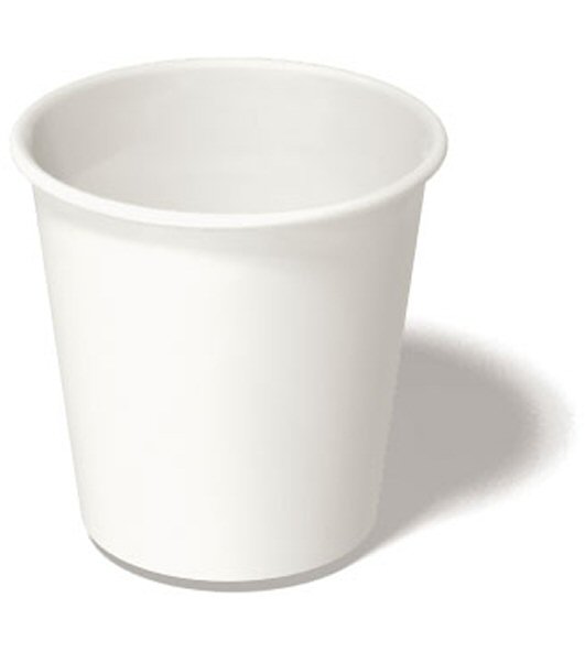 x1000 8oz WHITE HOT PAPER CUP SINGLE WALL